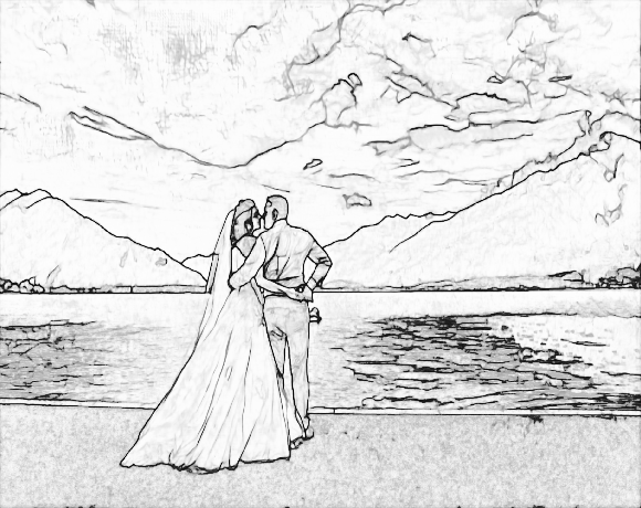 custom colouring pages wedding gift