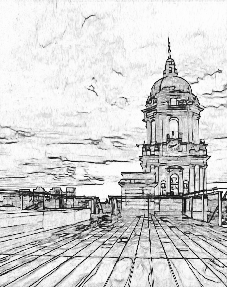 convert family photos into colouring sheets