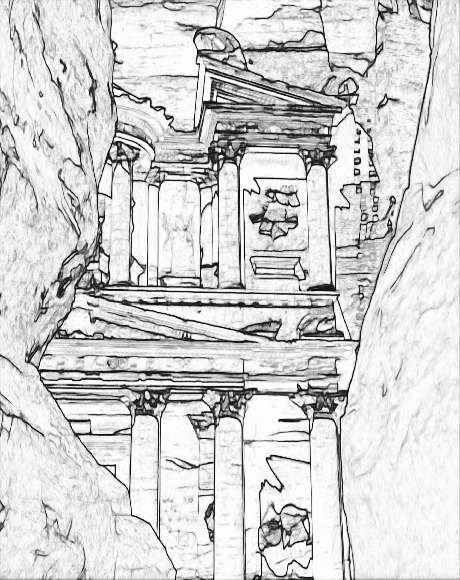 create personal colouring pages from personal photos